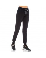 Γυναικείο Παντελόνι Φόρμας Be Nation Rib Hem Pant Black 01 02102310