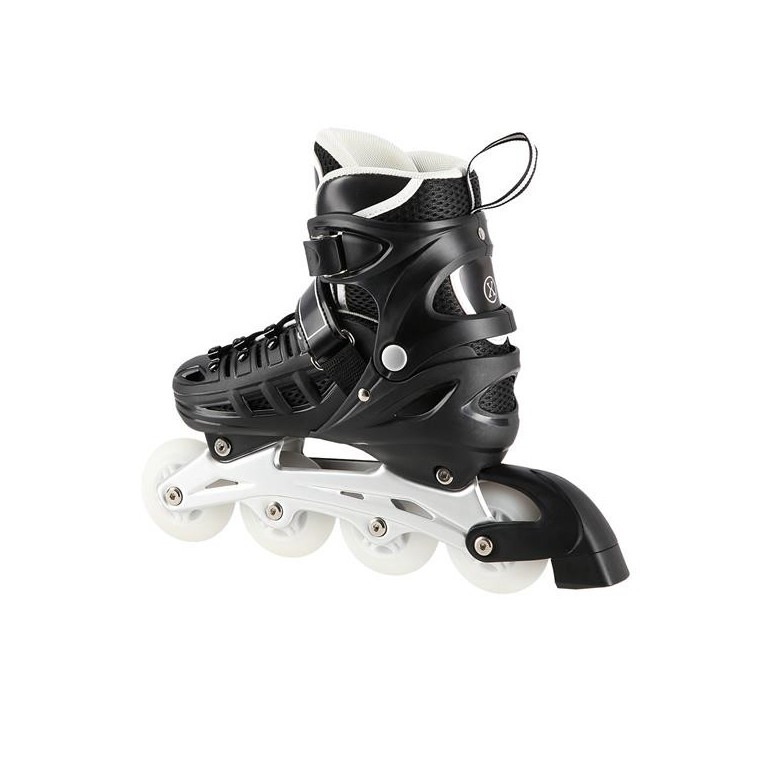 Αυξομειούμενα Roller NH 10905 ΣΕΤ 4 ΣΕ 1 INLINE SKATES NILS EXTREME Μαυρο LED-Medium (35-38)