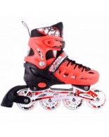 Αυξομειούμενα Πατίνια/Roller Skates/Παγοπέδιλα 3 σε 1 - Κόκκινο 10305/RIS/K (Size 31-34)