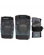 Powerslide Standard black/Teal set Προστατευτικά - Γαλάζιο-Μαύρο 19.903295 (Large)