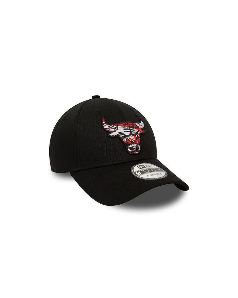 New Era Chicago Bulls NBA Infill 9FORTY Adjustable Cap - Black 60434958