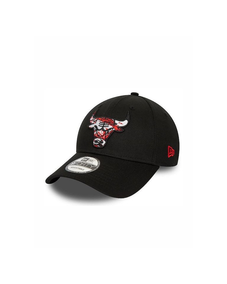 New Era Chicago Bulls NBA Infill 9FORTY Adjustable Cap - Black 60434958