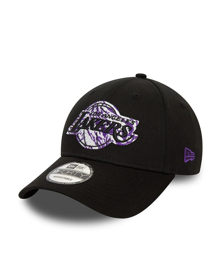 Αθλητικό Καπέλο New Era  LA Lakers NBA Infill Black 9FORTY Adjustable Cap 60434960