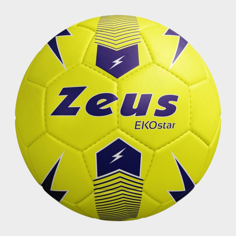 Μπάλα Ποδοσφαίρου Zeus Pallone Ekostar (Κίτρινο Φωσφοριζέ) (Size 5)