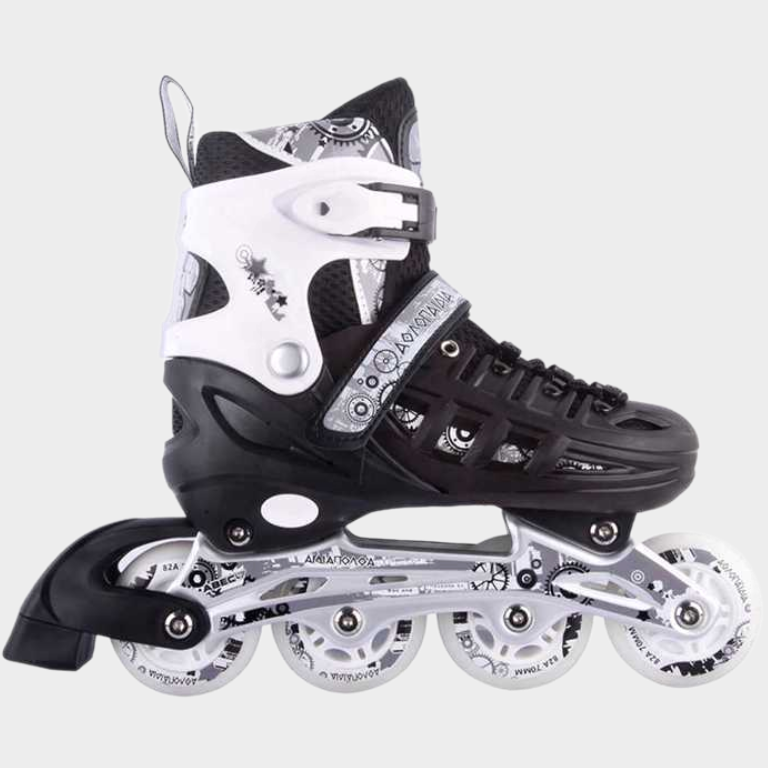 Αυξομειούμενα Inline Skates Αθλοπαιδιά, Μαύρα 002.10305/M (Size 35-38)