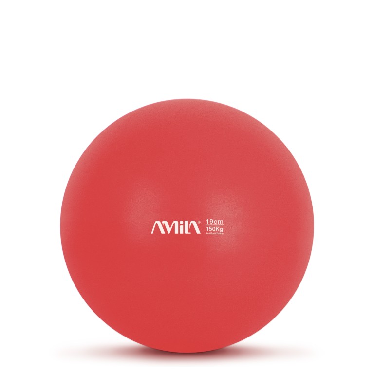 Μπάλα Γυμναστικής Amila Pilates Ball 19cm Κόκκινη Bulk 48433