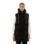 Γυναικείο Αμάνικο Μπουφάν Be:Nation Long Vest Puffer Jacket 08102402 (Black)