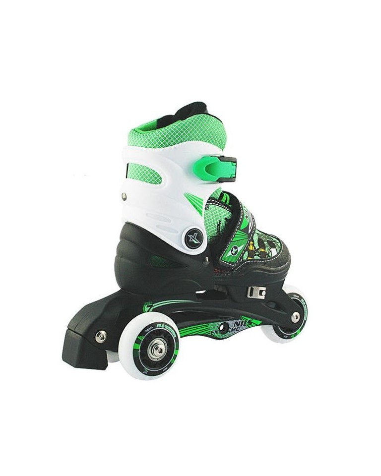 Αυξομειούμενα Roller NJ9128 2 ΣΕ 1 Πράσινο IN-LINE SKATES/HOCKEY ICE SKATES