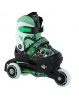 Αυξομειούμενα Roller NJ9128 2 ΣΕ 1 Πράσινο IN-LINE SKATES/HOCKEY ICE SKATES