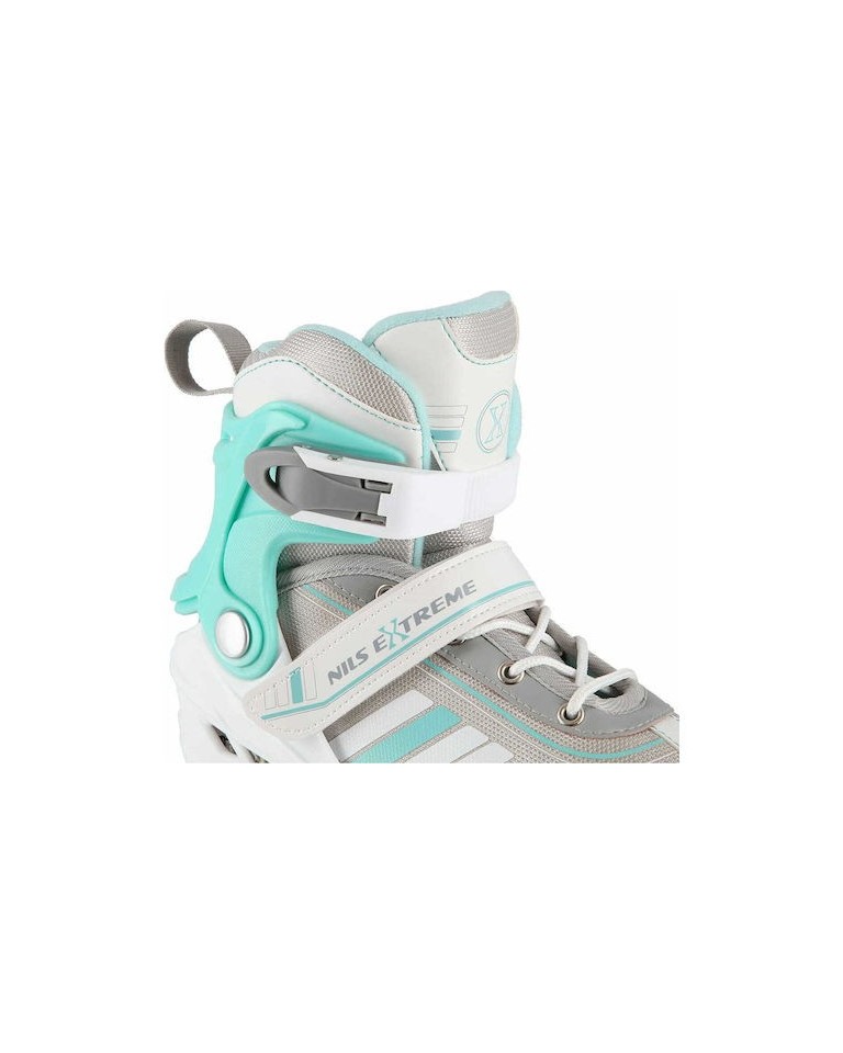 Αυξομειούμενα Πατίνια Rollers Nils Extreme NH18191 2 in 1 Inline (White/Blue)