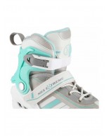 Αυξομειούμενα Πατίνια Rollers Nils Extreme NH18191 2 in 1 Inline (White/Blue)