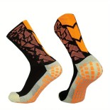 Αθλητικές Κάλτσες Ligasport Quantum (premium) Quarter Training / Running socks with gel (Μαύρο/Πορτοκαλί)