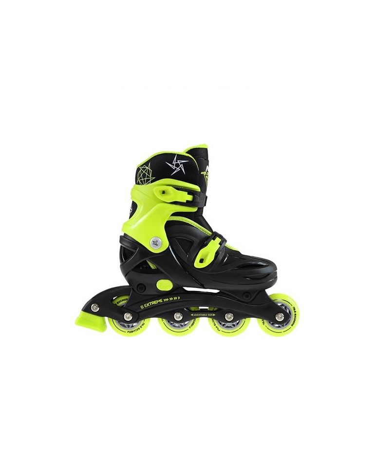 Αυξομειούμενα Πατίνια Roller NJ/NA 0321 Μαύρο/Λαχανί IN-LINE SKATES NILS EXTREME