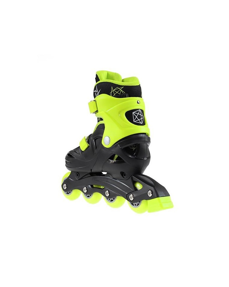 Αυξομειούμενα Πατίνια Roller NJ/NA 0321 Μαύρο/Λαχανί IN-LINE SKATES NILS EXTREME