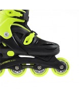 Αυξομειούμενα Πατίνια Roller NJ/NA 0321 Μαύρο/Λαχανί IN-LINE SKATES NILS EXTREME