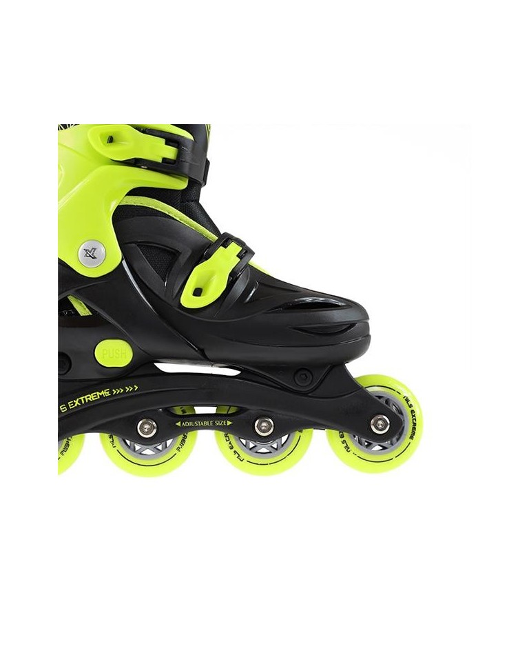 Αυξομειούμενα Πατίνια Roller NJ/NA 0321 Μαύρο/Λαχανί IN-LINE SKATES NILS EXTREME