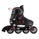 Αυξομειούμενα Πατίνια Roller Nils Extreme In-Line Skates Μαύρο/Κόκκινο NA 9080 (31-34)